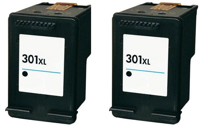 301XL kompatible Tintenpatrone HP schwarz Doppelpack D8J45AE