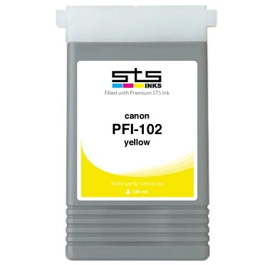 PFI-102Y kompatible Tintenpatrone Canon yellow 0898B001
