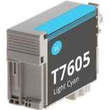 T7605 kompatible Tintenpatrone Epson light cyan C13T76054010