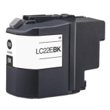 LC-22EBK kompatible Tintenpatrone Brother schwarz